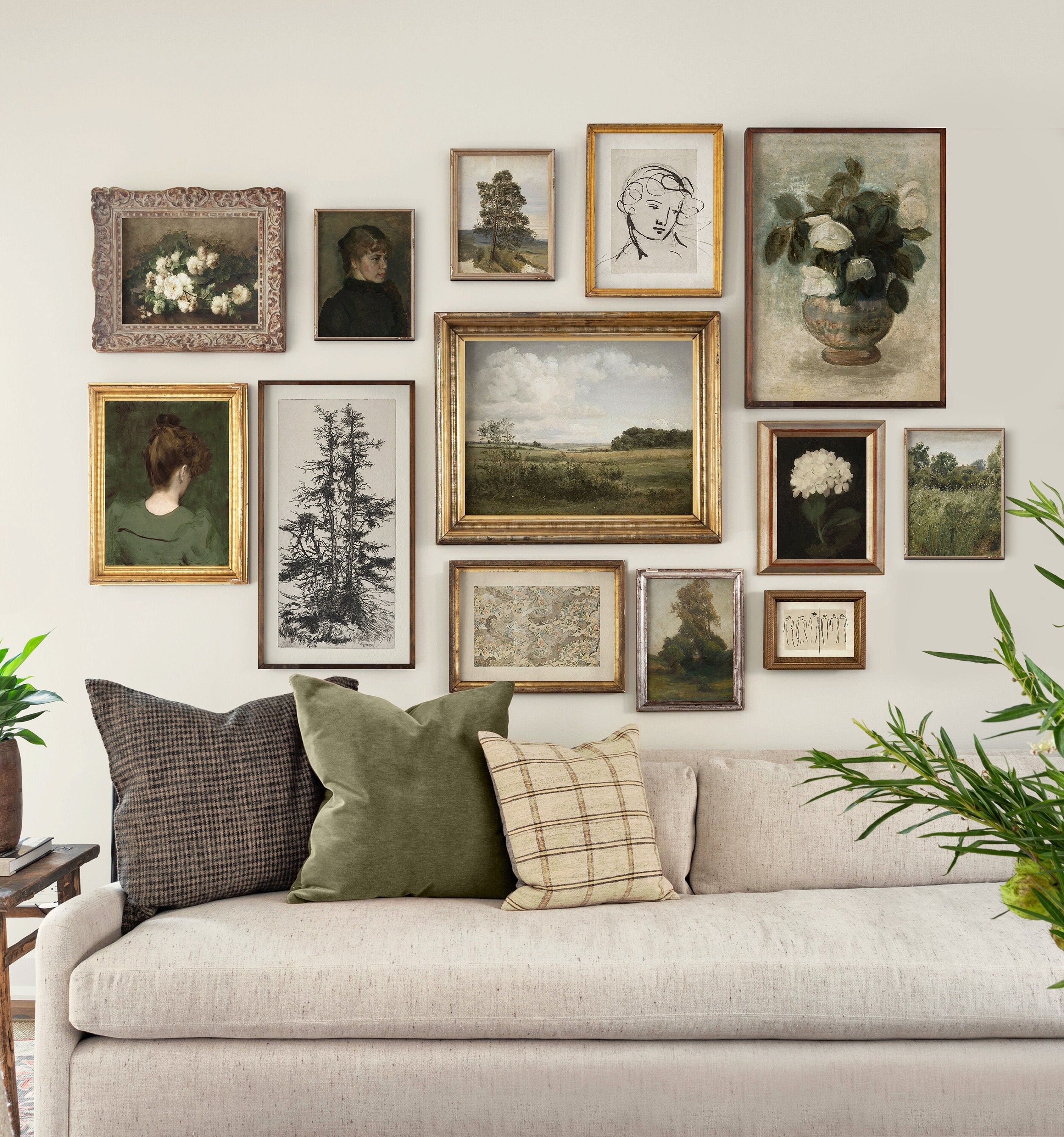Vintage Gallery Wall Art Set: Eclectic European Prints (digital Download)