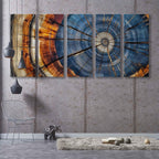 Colorful Tree Rings Canvas Print - Elegant Natural Wall Art - Great Design Solution For Echo Reduction