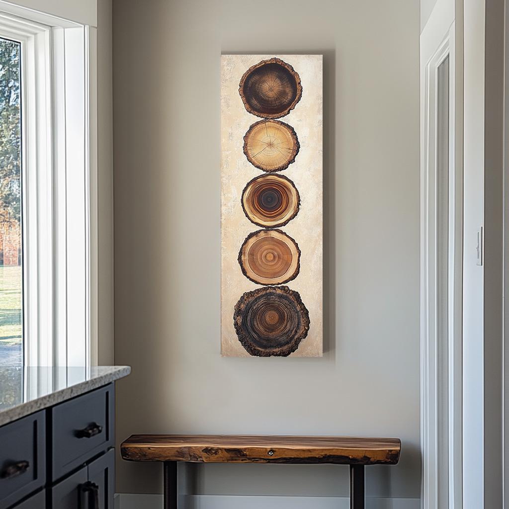 Long Narrow Wall Art, Tall And Thin Canvas Wall Art, Modern Wall Art, Nature Wall Art,  Vertical Wall Art, Abstract Art, Vintage Wall Art