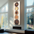 Long Narrow Wall Art, Tall And Thin Canvas Wall Art, Modern Wall Art, Nature Wall Art,  Vertical Wall Art, Abstract Art, Vintage Wall Art