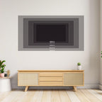 Rustic Wood Canvas Wall Art, Abstract Natural Timber Blocks, Brown And Black Wood Panels Home Decor, Wood Wall Art, Ready To Hang