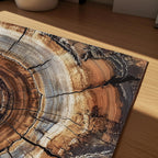 Morden Abstract Tree Rings Wall Art, Scandinavian Wood Rings Print, Nordic Woodcut Tree Rings Painting,  Abstract Neutral Boho Print