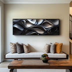 Long Horizontal Wall Art, Narrow Horizontal Wall Art, Long Narrow Wall Art, Tall Thin Canvas Wall Art, Ab, Abstract Art, Vintage Wall Art
