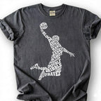Basketball Player Word Art Shirt, Basketball Typography T-Shirt, Hoop Shoot Dunk Dribble Tee, Basketball Terms Gift, Basketball Vocabulary