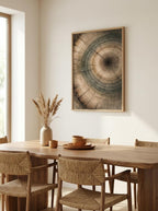 Tree Ring Wall Art Print, Wood Texture Art, Minimal Neutral Decor, Wood Grain Art, Nature Abstract Wall Art