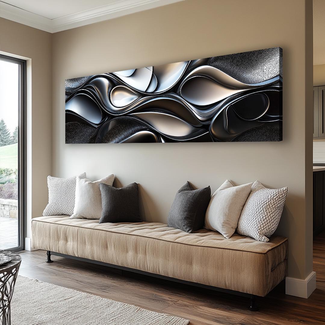 Long Horizontal Wall Art, Narrow Horizontal Wall Art, Long Narrow Wall Art, Tall Thin Canvas Wall Art, Ab, Abstract Art, Vintage Wall Art