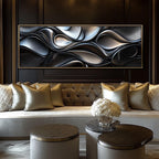 Long Horizontal Wall Art, Narrow Horizontal Wall Art, Long Narrow Wall Art, Tall Thin Canvas Wall Art, Ab, Abstract Art, Vintage Wall Art