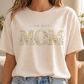 The Best Mom Shirt, Floral Mom T Shirt, Mothers Day Gift, Boho Flower Tee, Aesthetic Mama Shirt, Vintage Style Mom Gift, Cute Mom Tee