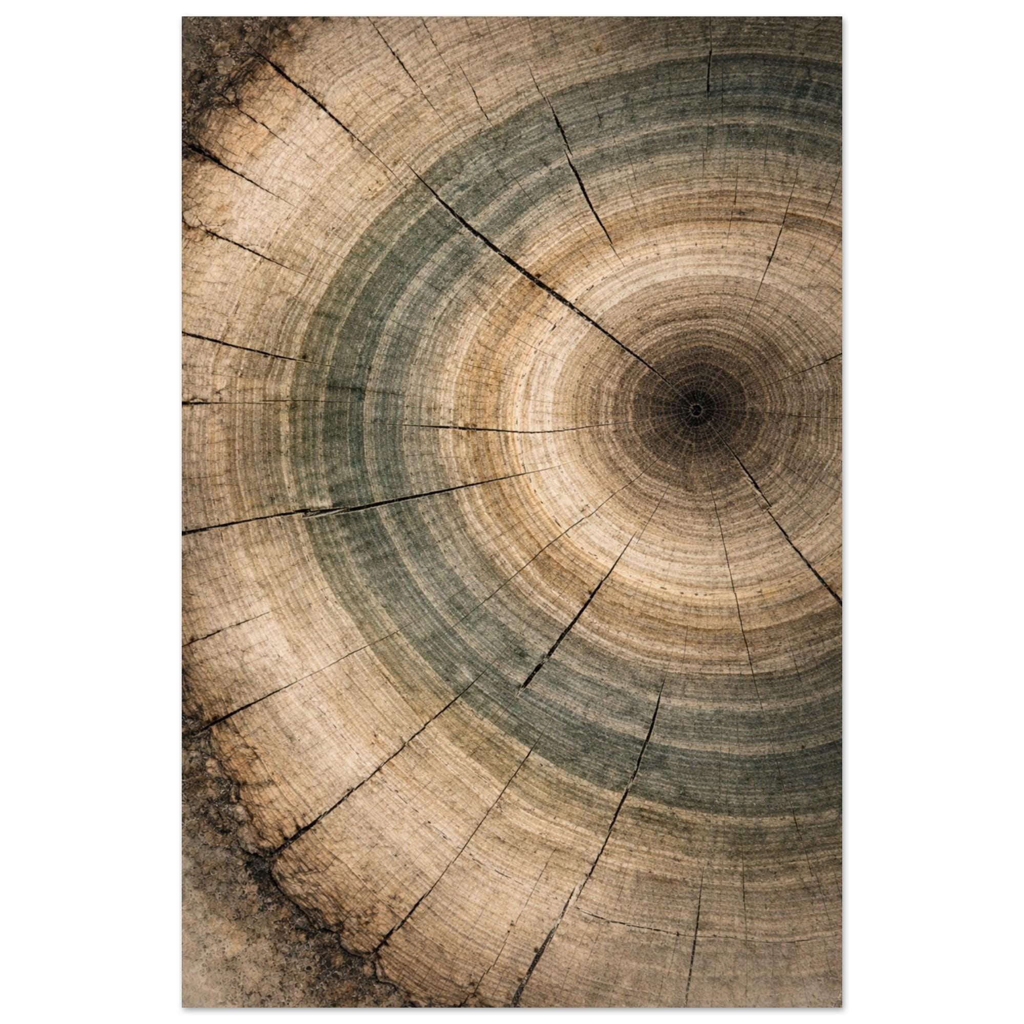 Tree Ring Wall Art Print, Wood Texture Art, Minimal Neutral Decor, Wood Grain Art, Nature Abstract Wall Art
