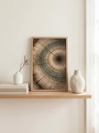 Tree Ring Wall Art Print, Wood Texture Art, Minimal Neutral Decor, Wood Grain Art, Nature Abstract Wall Art