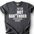 Psychotic Bartender Warned You About Shirt, Martini Glass Shaker Tee, Wild Mixologist Top, Crazy Bar Staff Slogan Apparel, Nightlife Crew